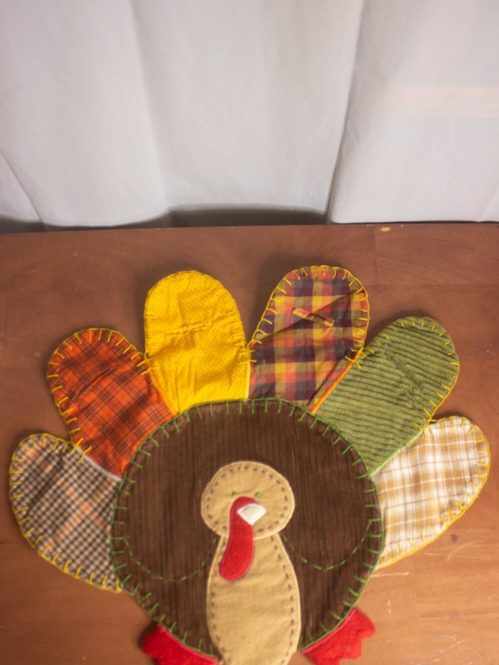 Pottery Barn Kids Thanksgiving Turkey Placemat Set of 4